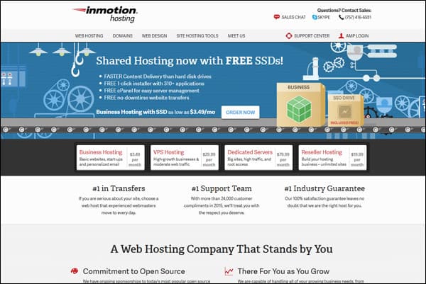 Best WordPress web hosting company #1 - InMotion Hosting