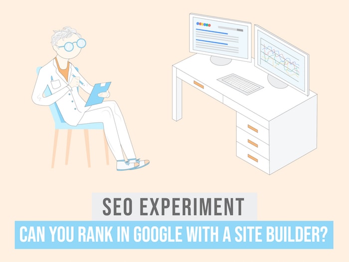 seo experiment site builders in google