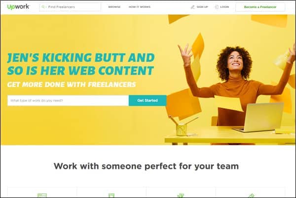 Best place to find & hire a web designer #4 - Upwork