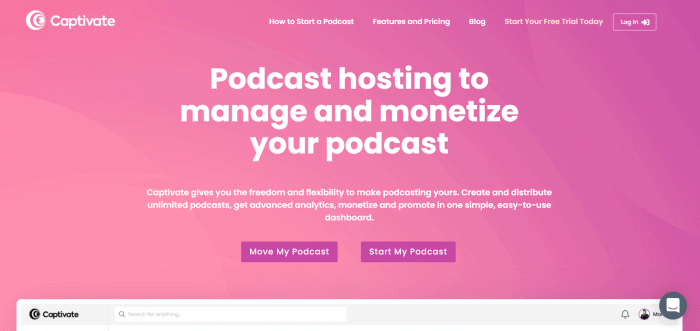 Captivate Podcast Hosting Platform