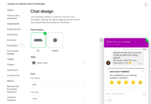 JivoChat chat design