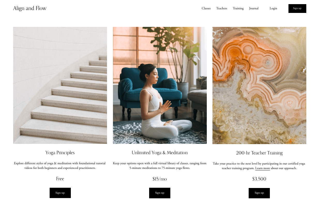 squarespace member offers